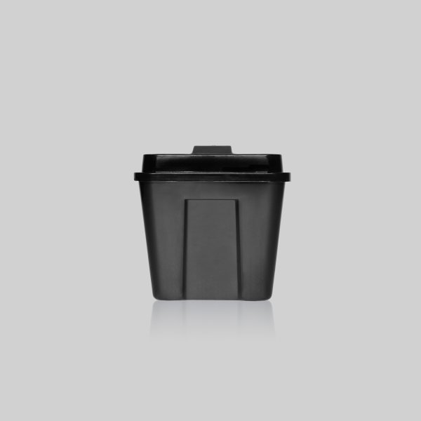 3 Qt Square Ice Bucket in Black Ice Bucket
