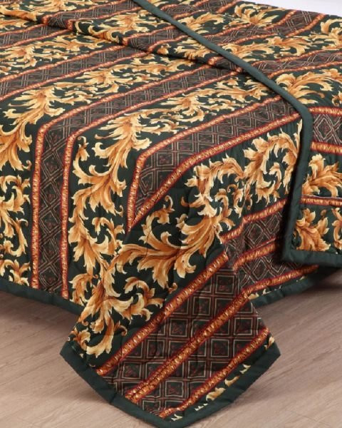 Throw Style Bedspread Reversible Queen - Tropic Green - 102x116 Bedspreads